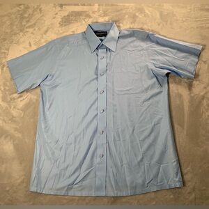 Classic Blue Button-Down Shirt for Men